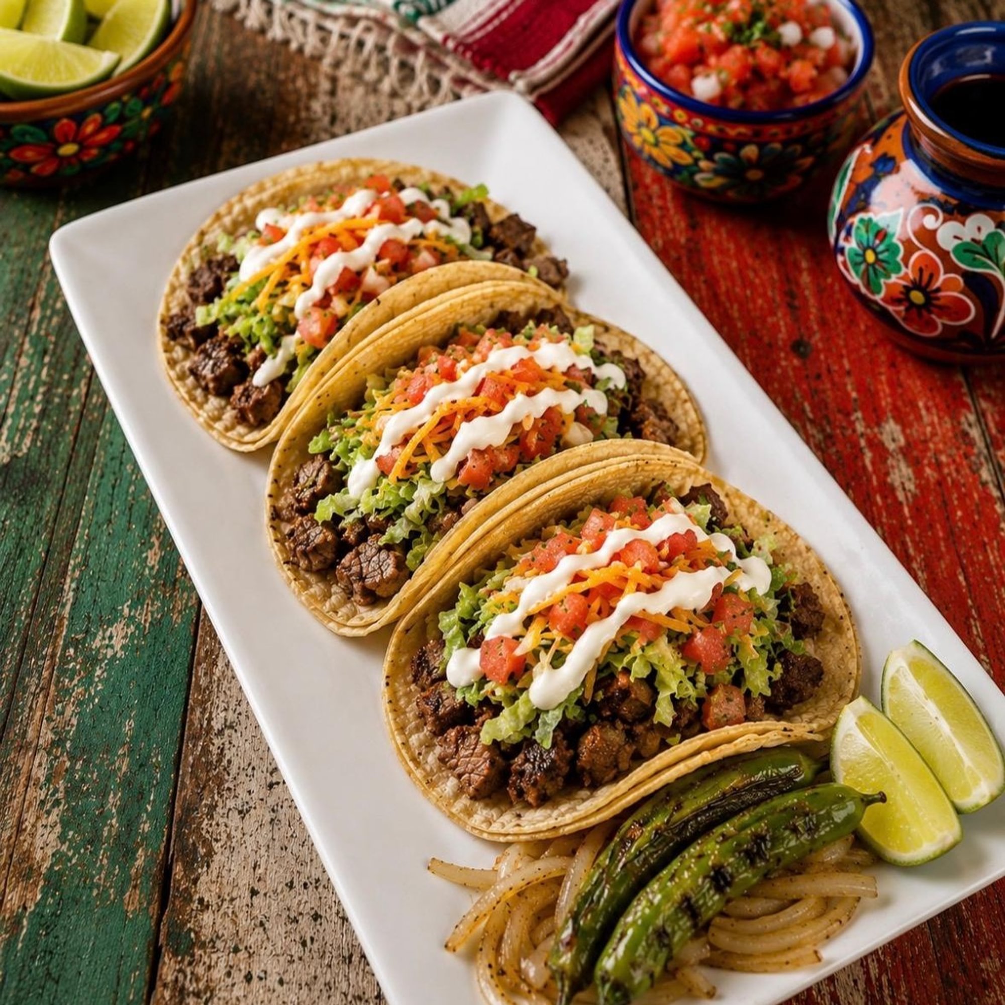 American Style Street Tacos