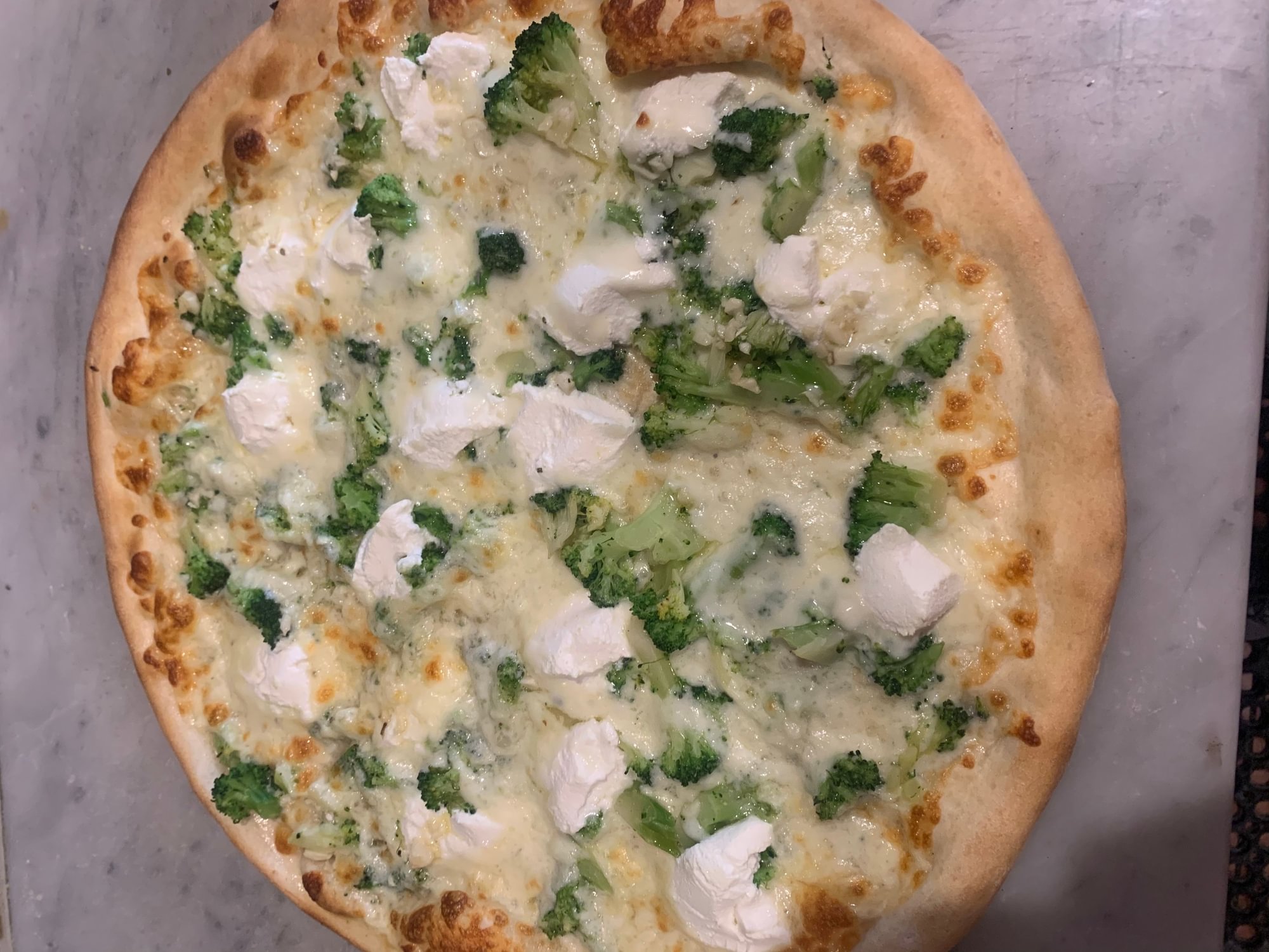 Broccoli White Pizza