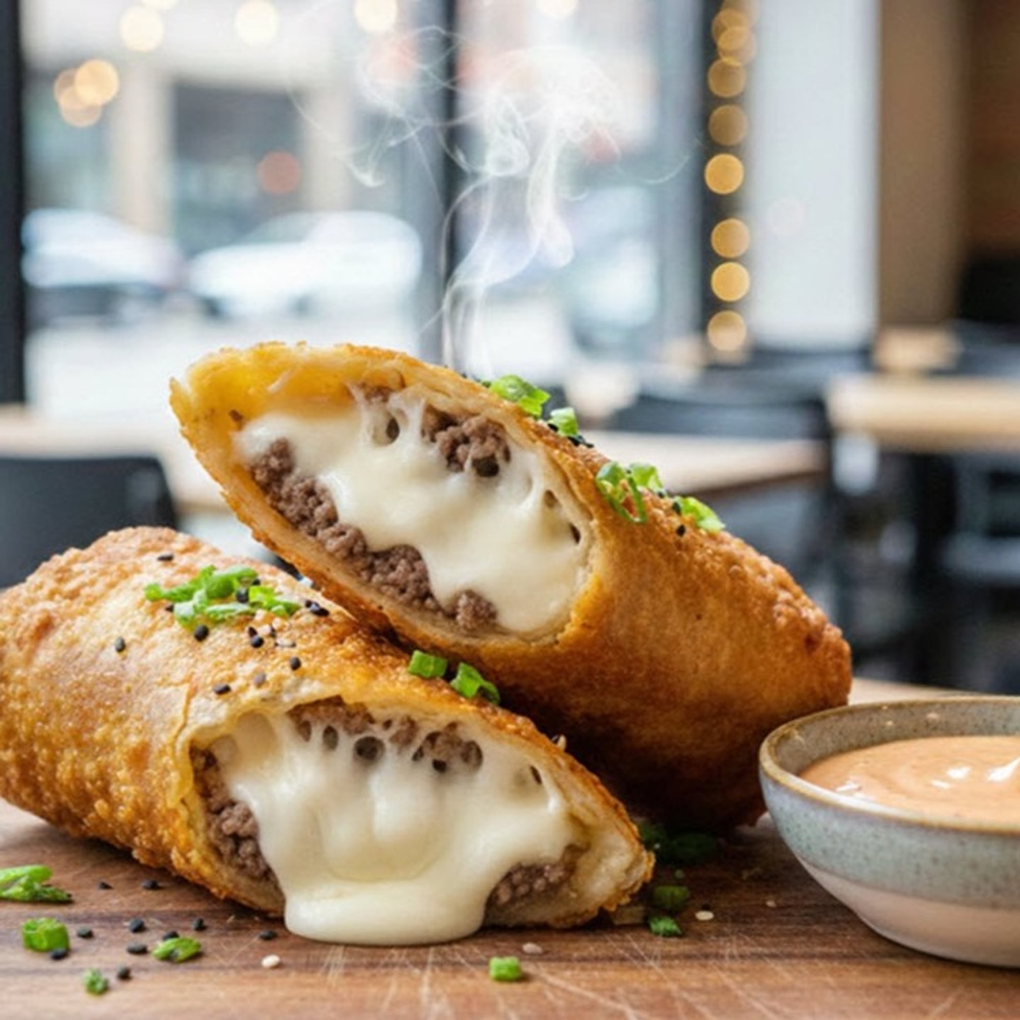 Philly Cheese Steak Egg Roll (2)