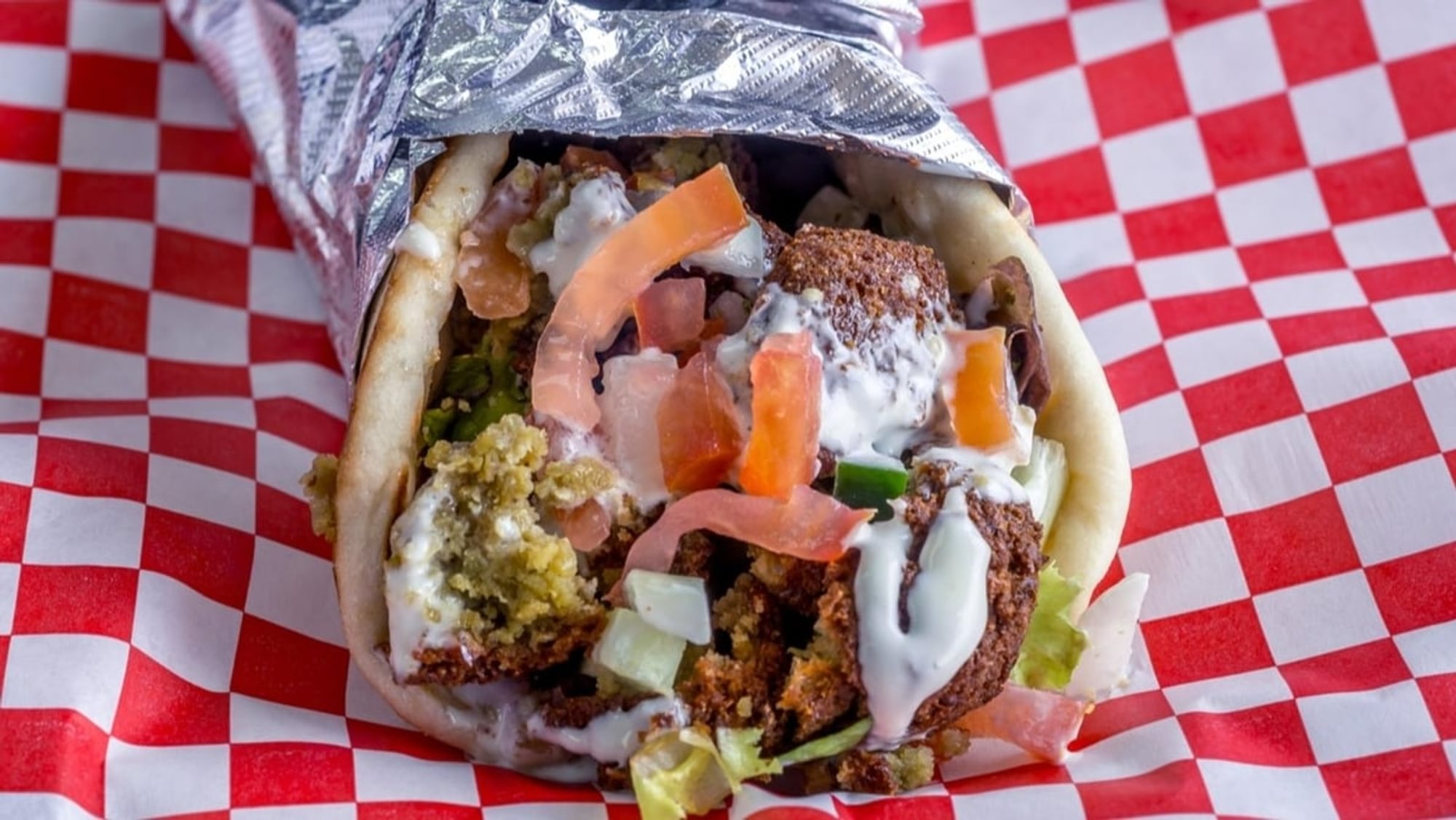 Falafel Pita Wrap