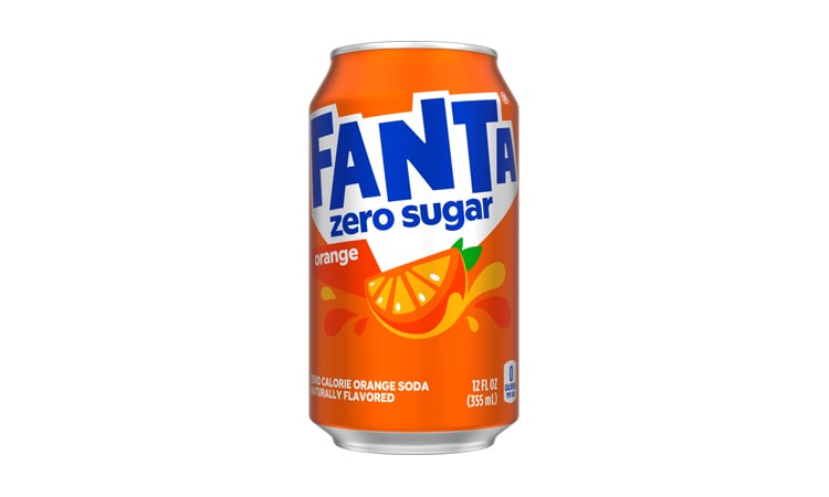 Fanta Zero Sugar Orange, Lata