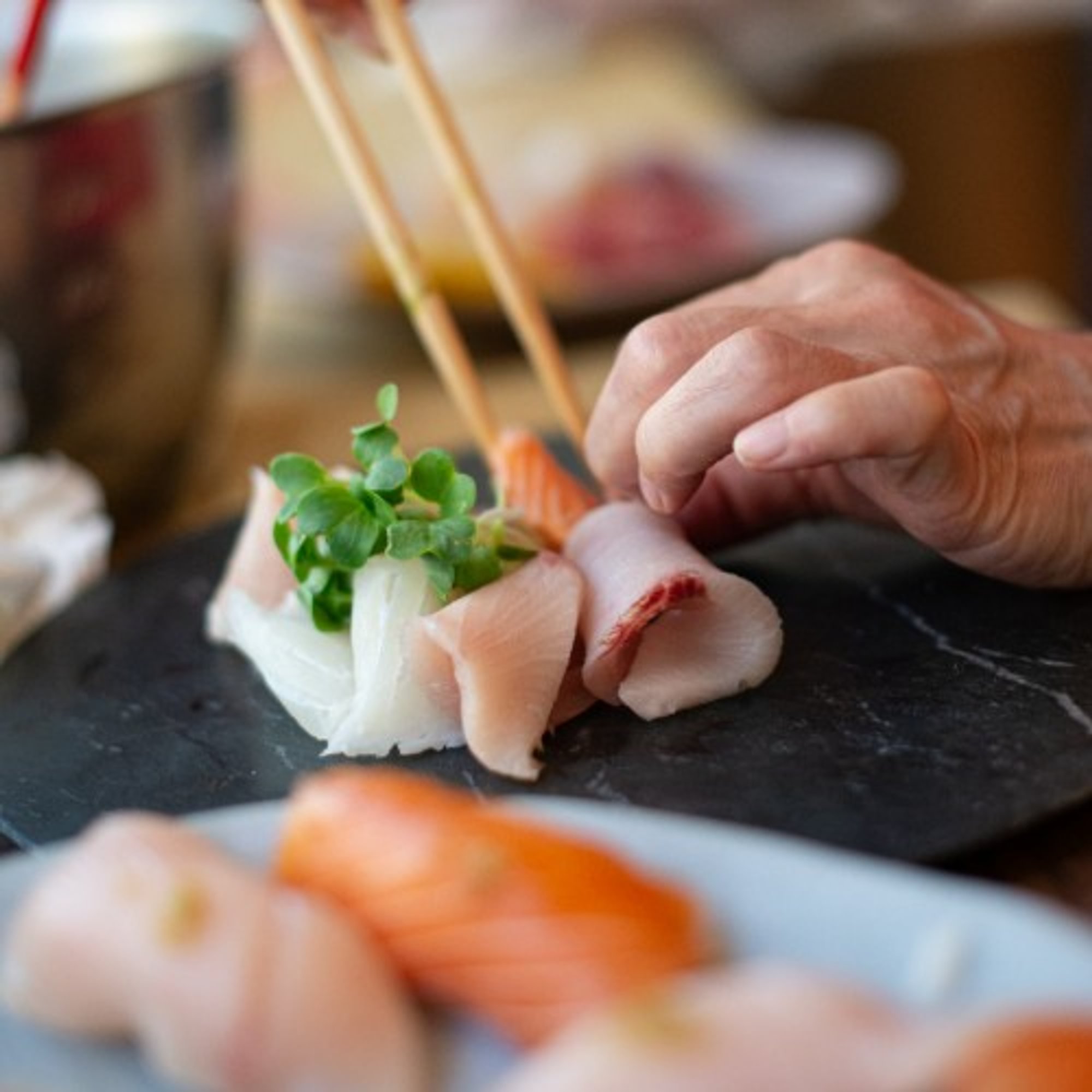 Hamachi Sashimi: Yellowtail