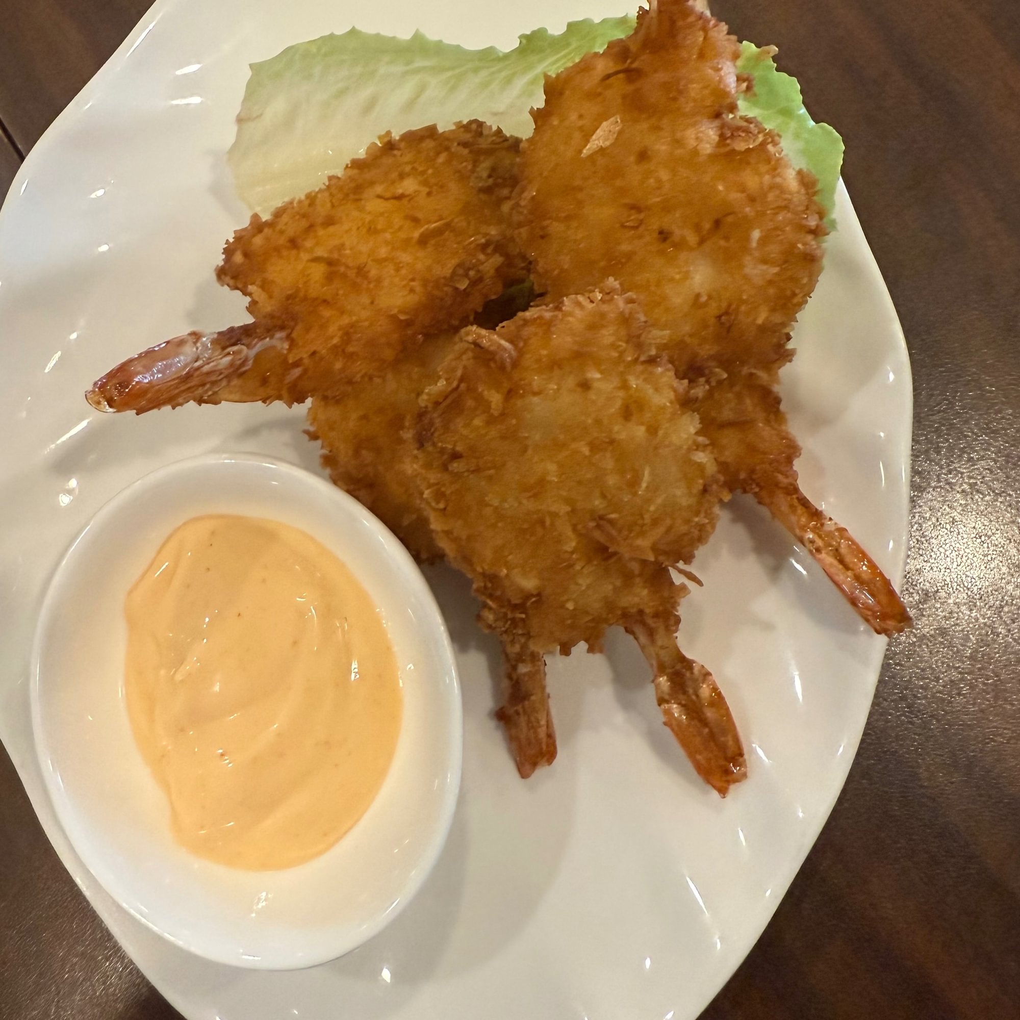 Butterfly coconut shrimp