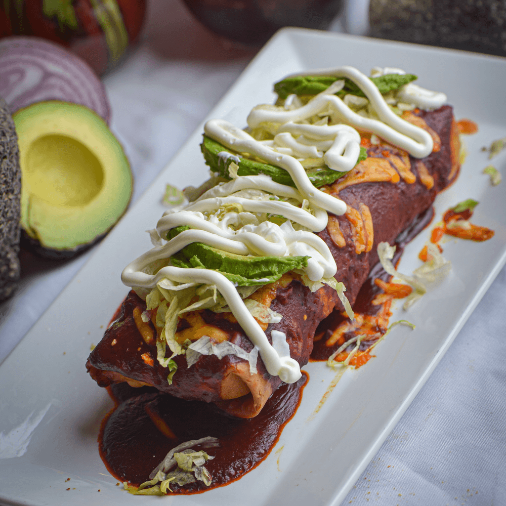 Chorizo Black Bean Chimichanga or Burro