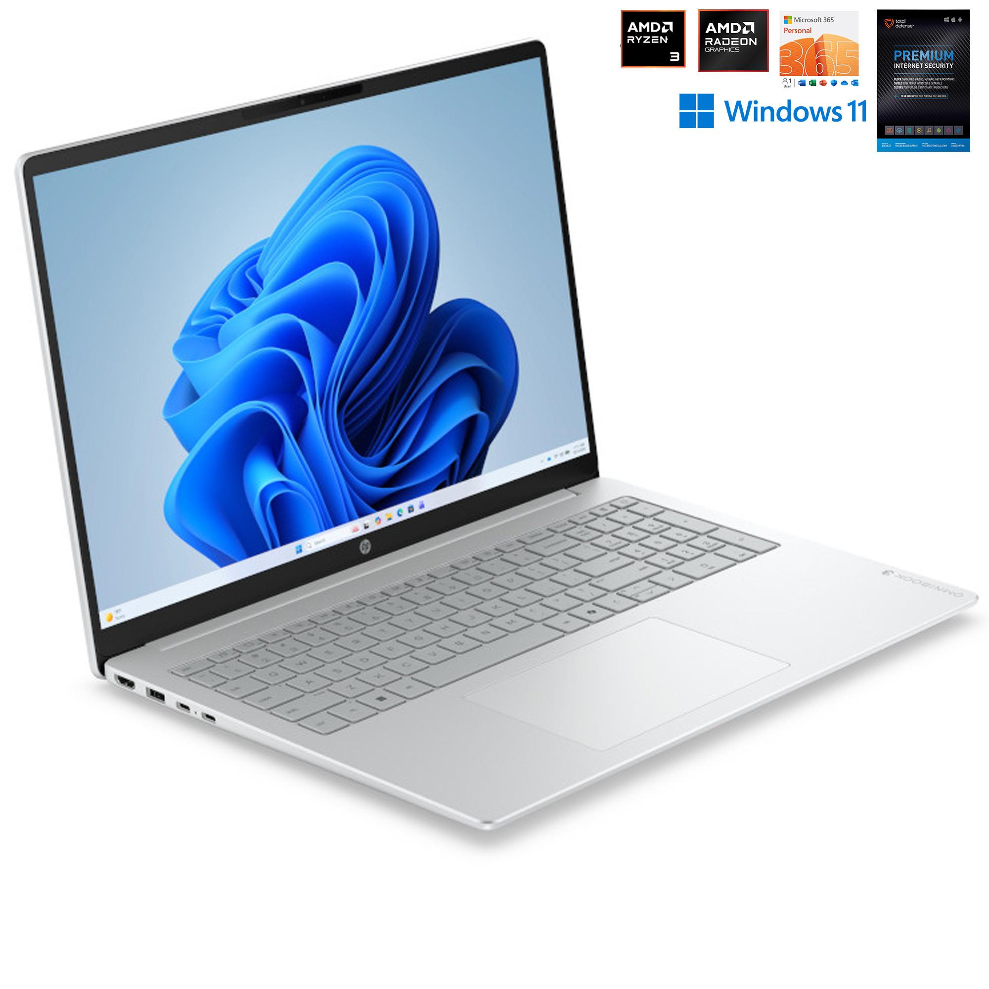 HP 16" Laptop w/ Total Defense Internet Security & Microsoft 365