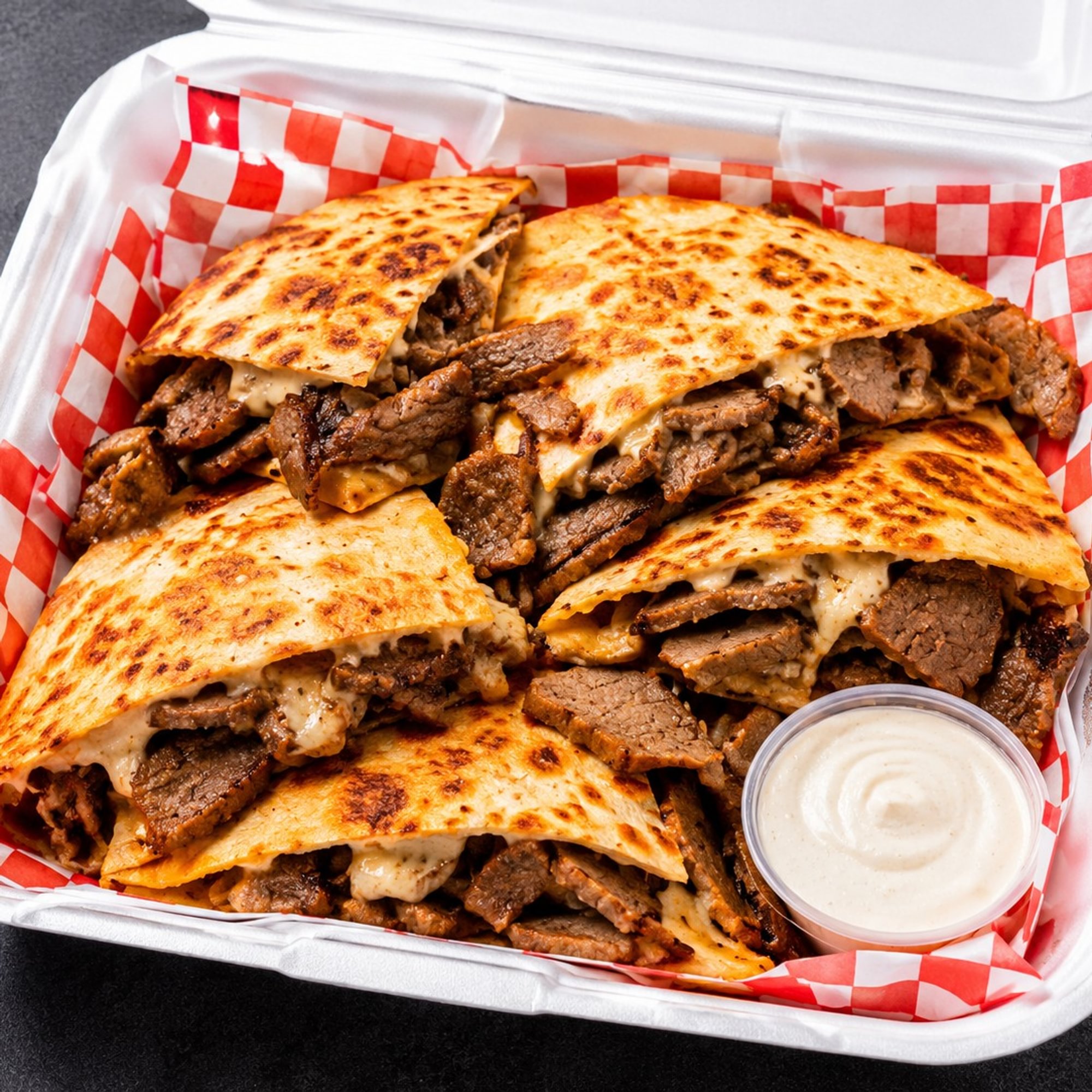 Beef and Lamb Gyro Quesadilla