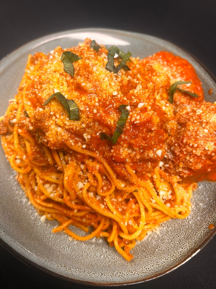 Spaghetti Bolognese with Meatballs
