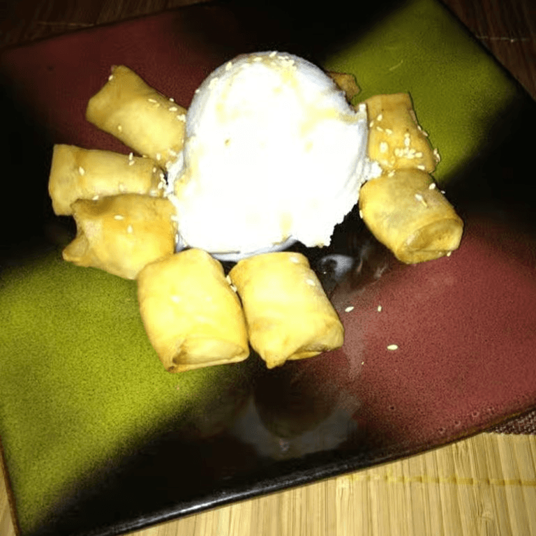 Fried Banana with Ice Cream