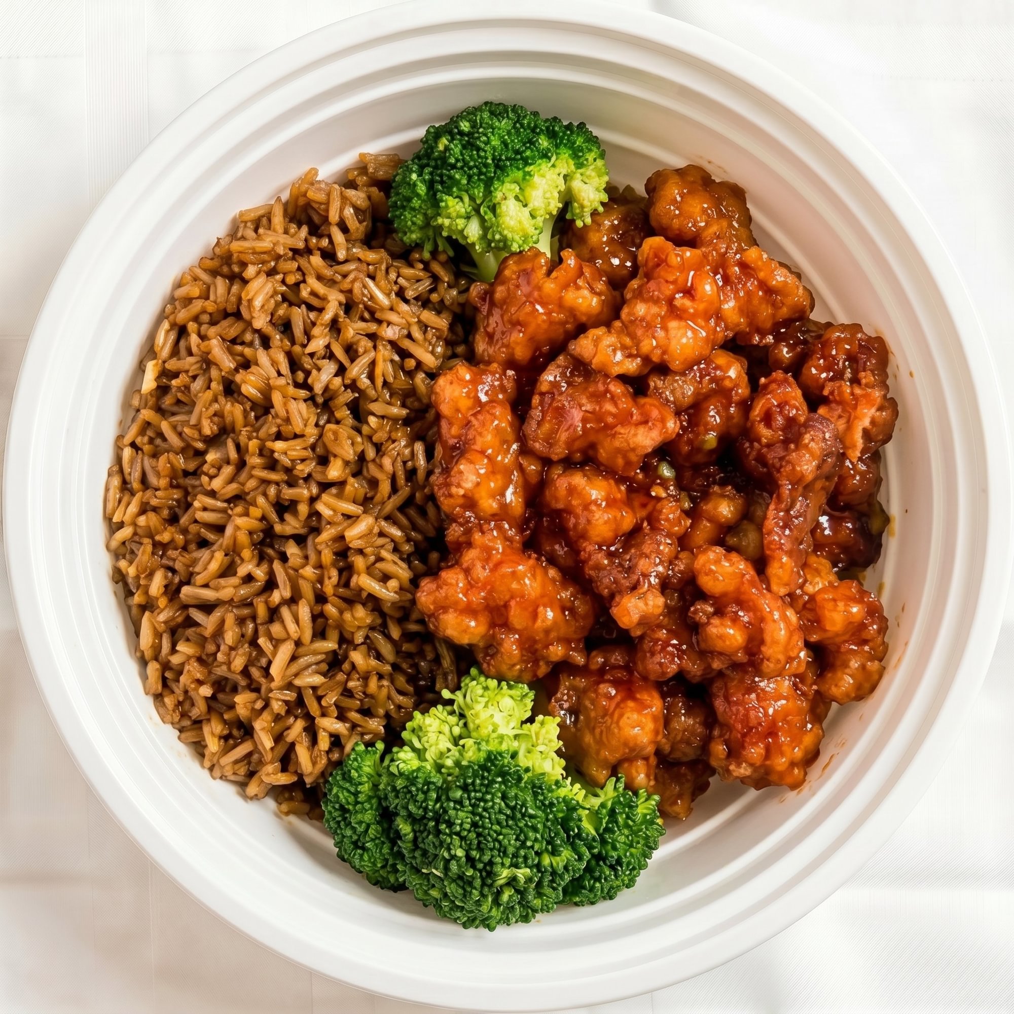 Dinner Orange Chicken Combination Platter