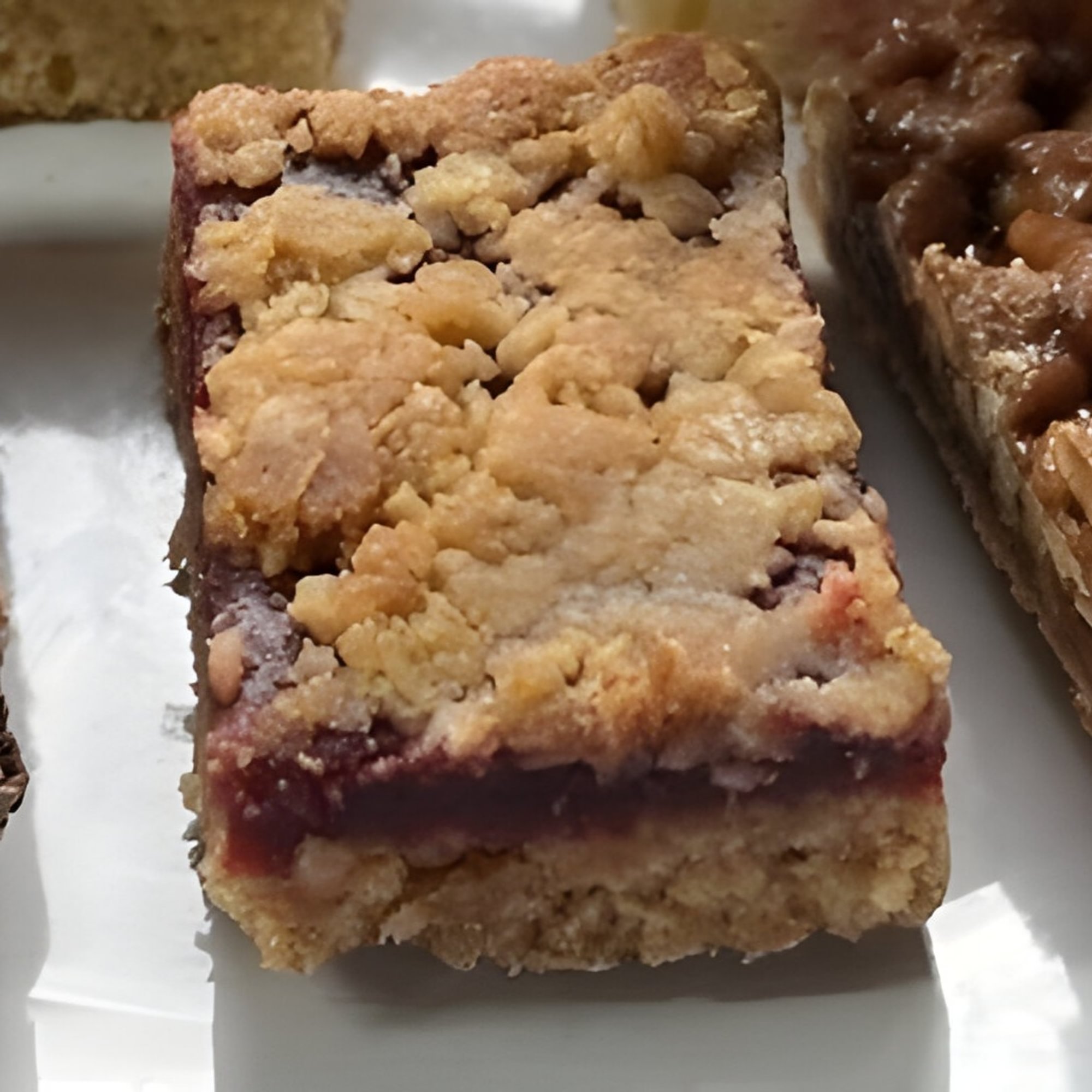 Raspberry Oat Square Bars