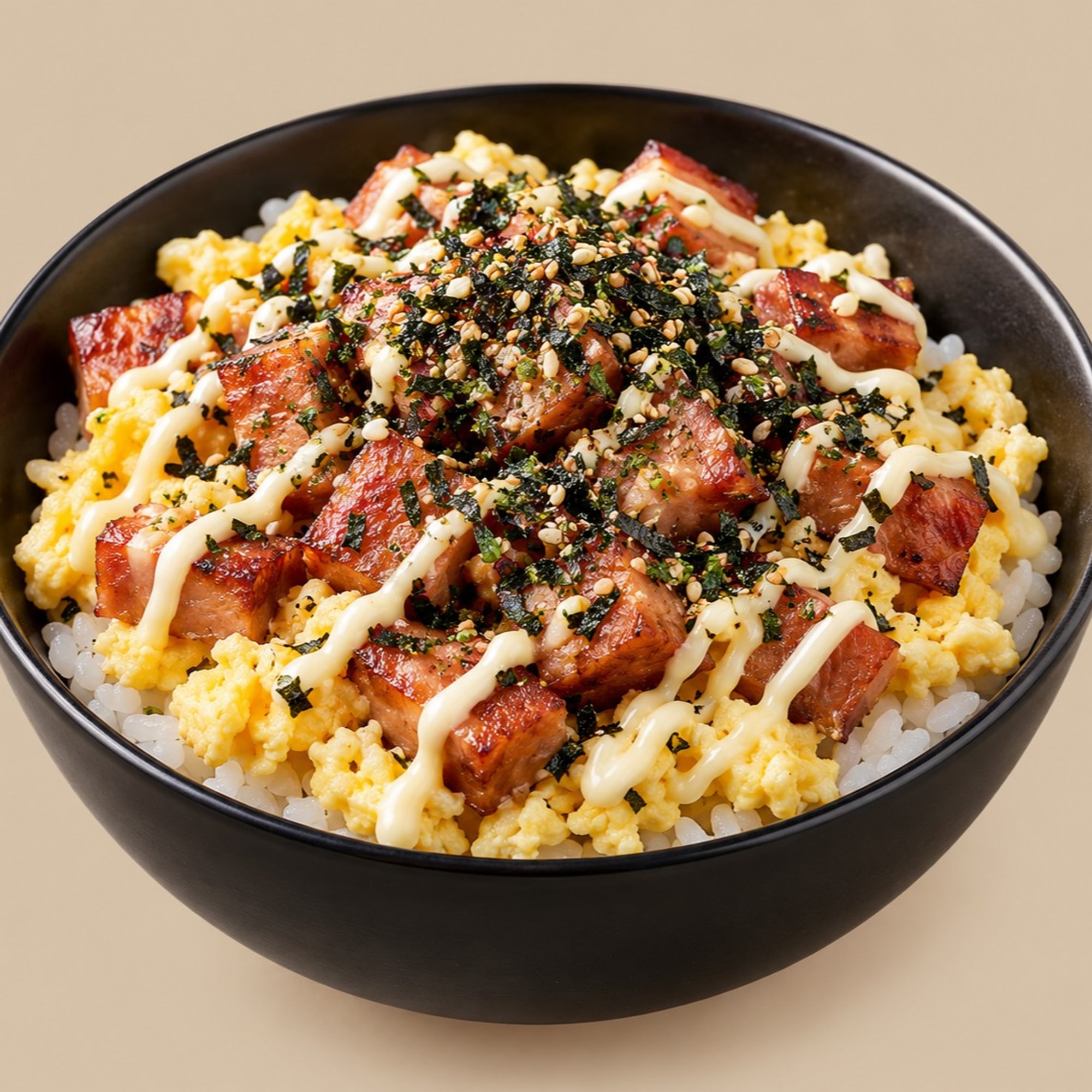 Spam Mayo Rice Bowl