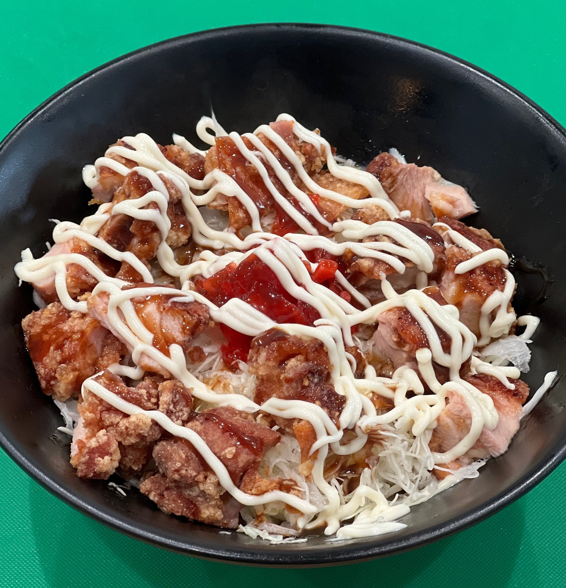 NEW Karaage Donburi w/house katsu sauce