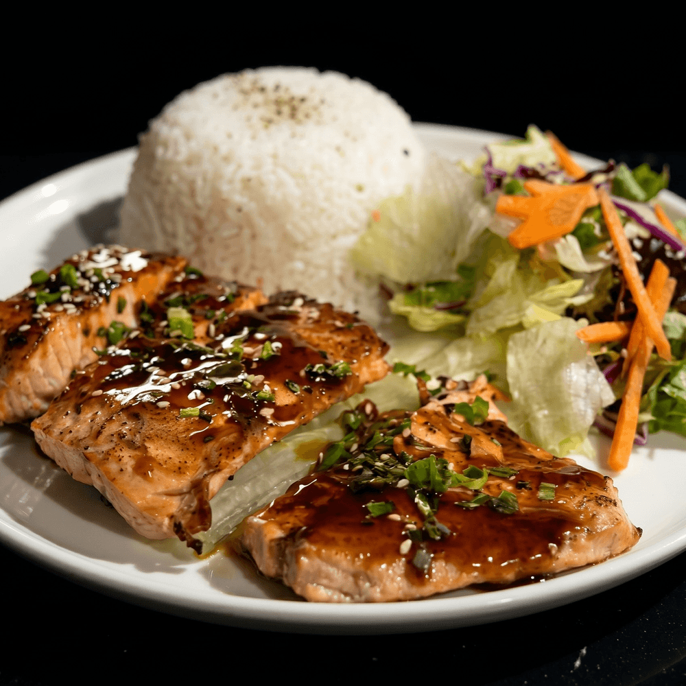 127. Salmon Teriyaki Plate