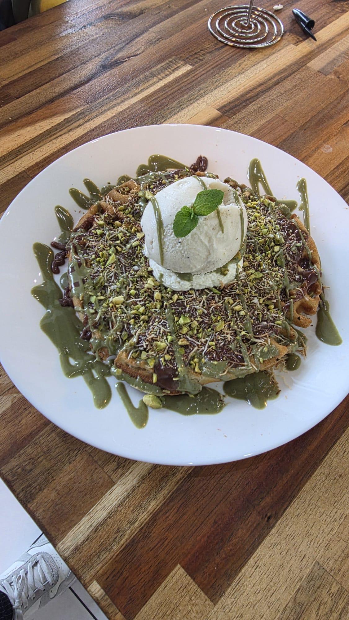 Dubai Chocolate Waffle
