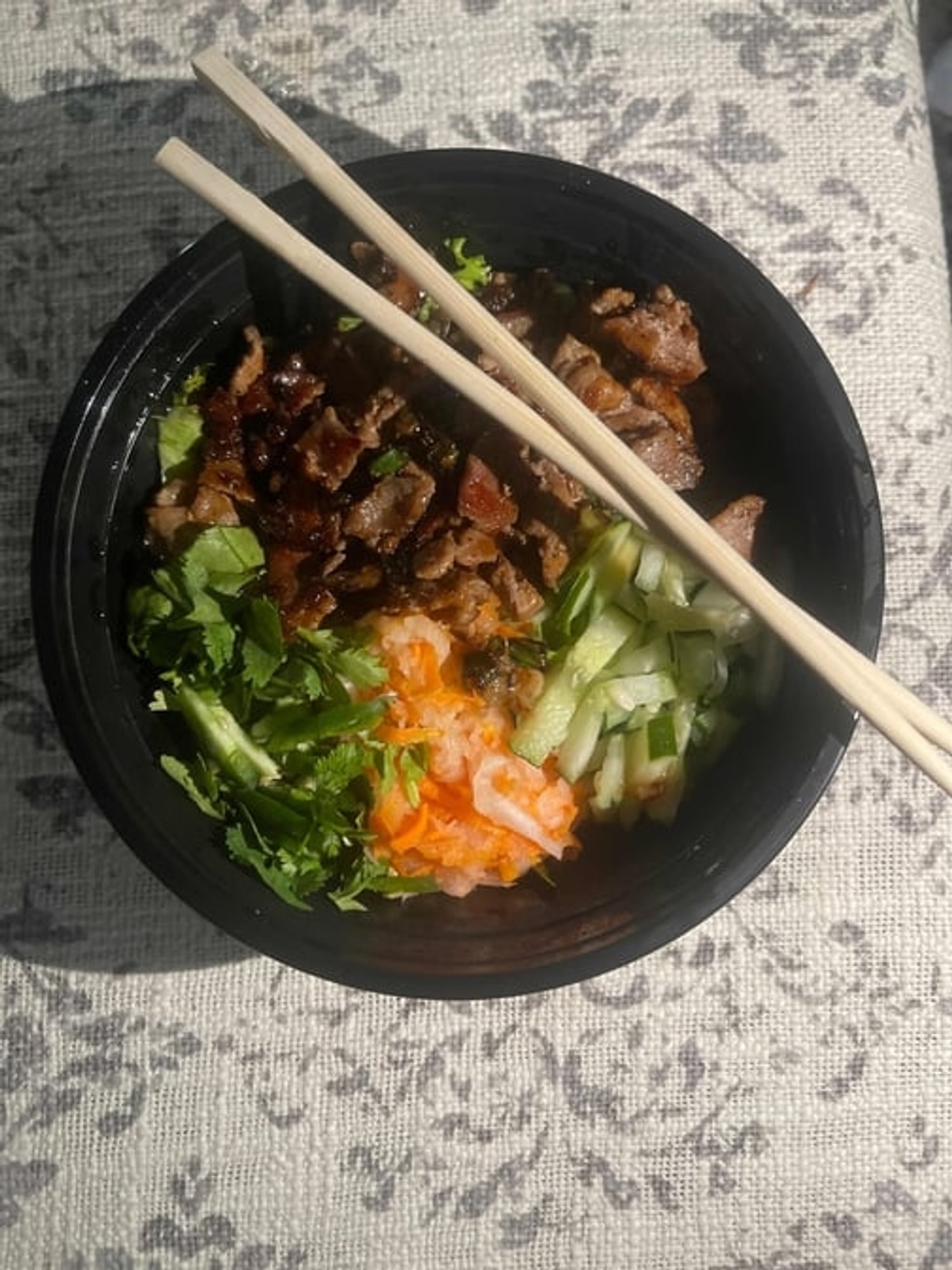 Vietnamese BBQ Pork Lettuce Bowl