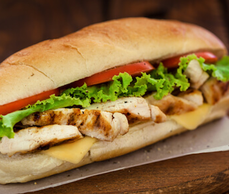 Grilled Chicken Hot Sandwich