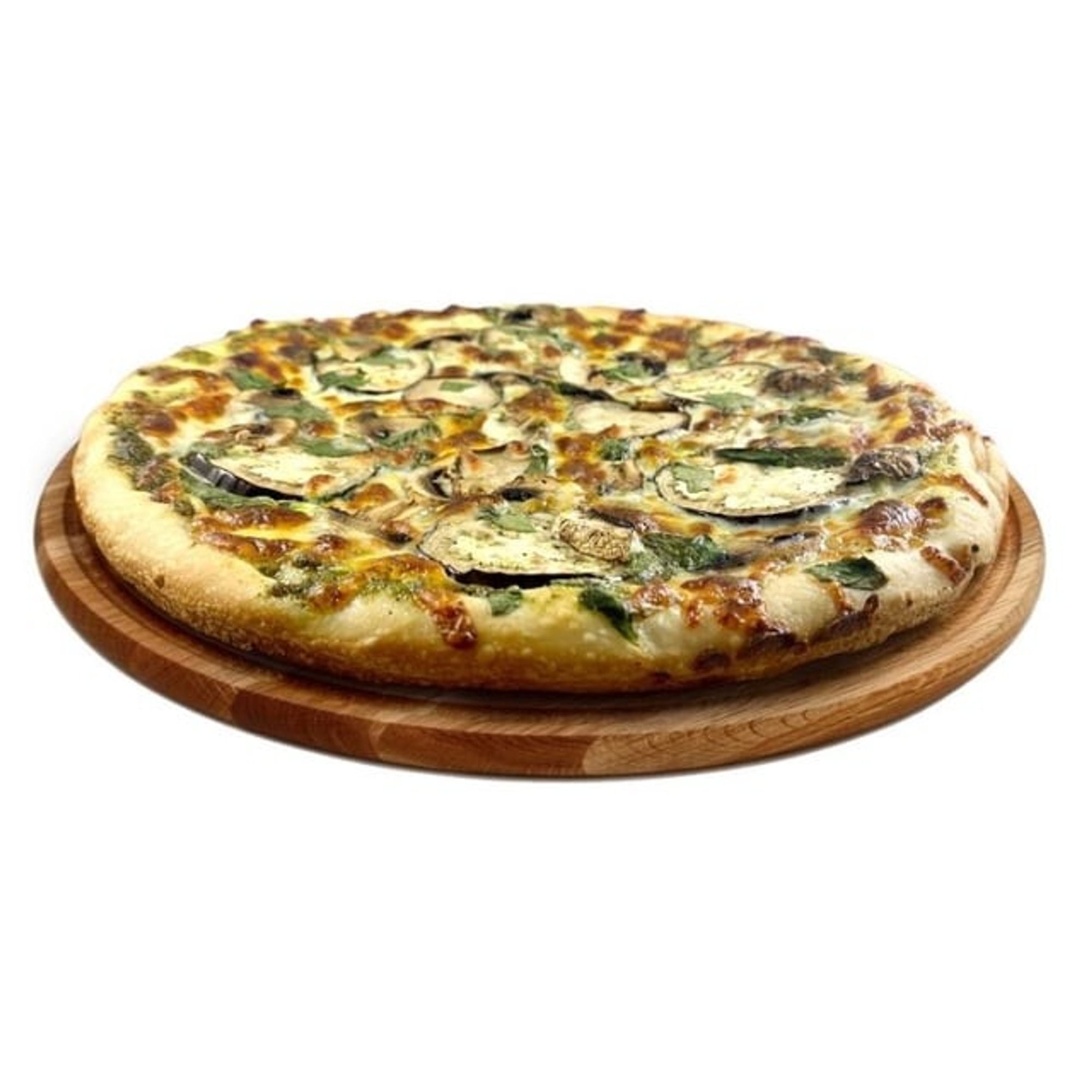 Pesto, Spinach & Mushroom Pizza