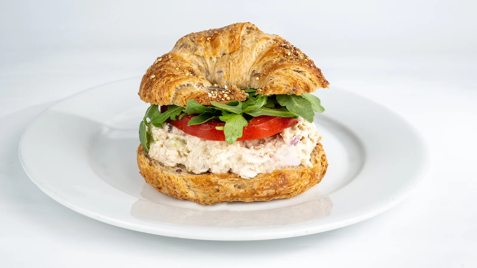Roasted Chicken Salad with Multigrain Croissant