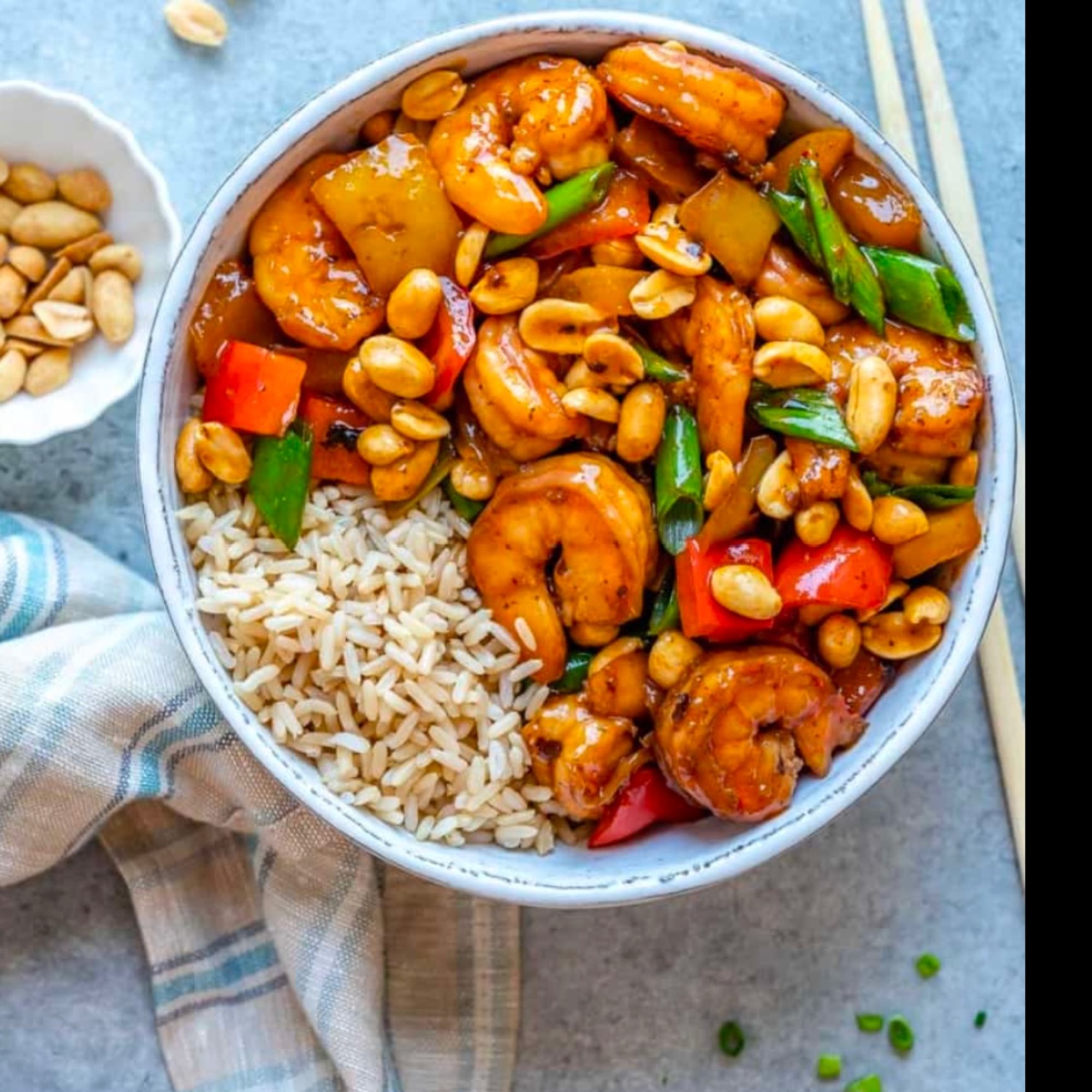 kung pao shrimp (lunch)