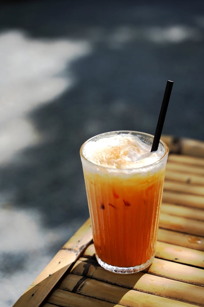 Thai Iced Tea with coconut milk