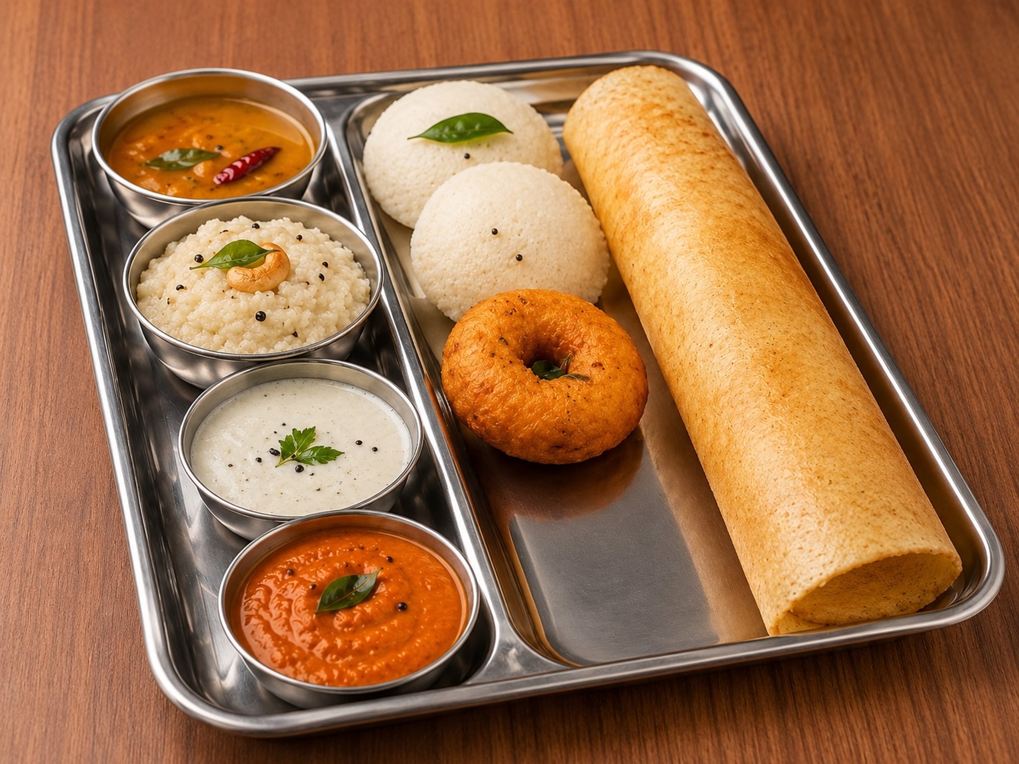 Idli (2) /Vadai (1) /Mini Dosa (1) /Pongal