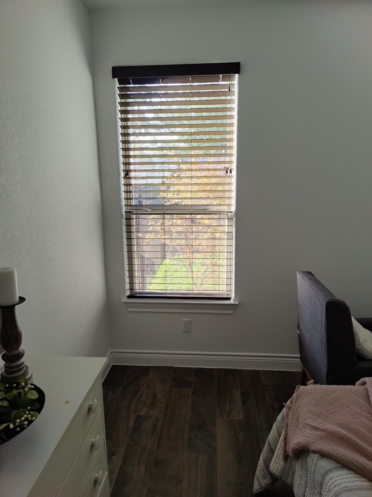 2in faux wood blinds for a room in Georgetown