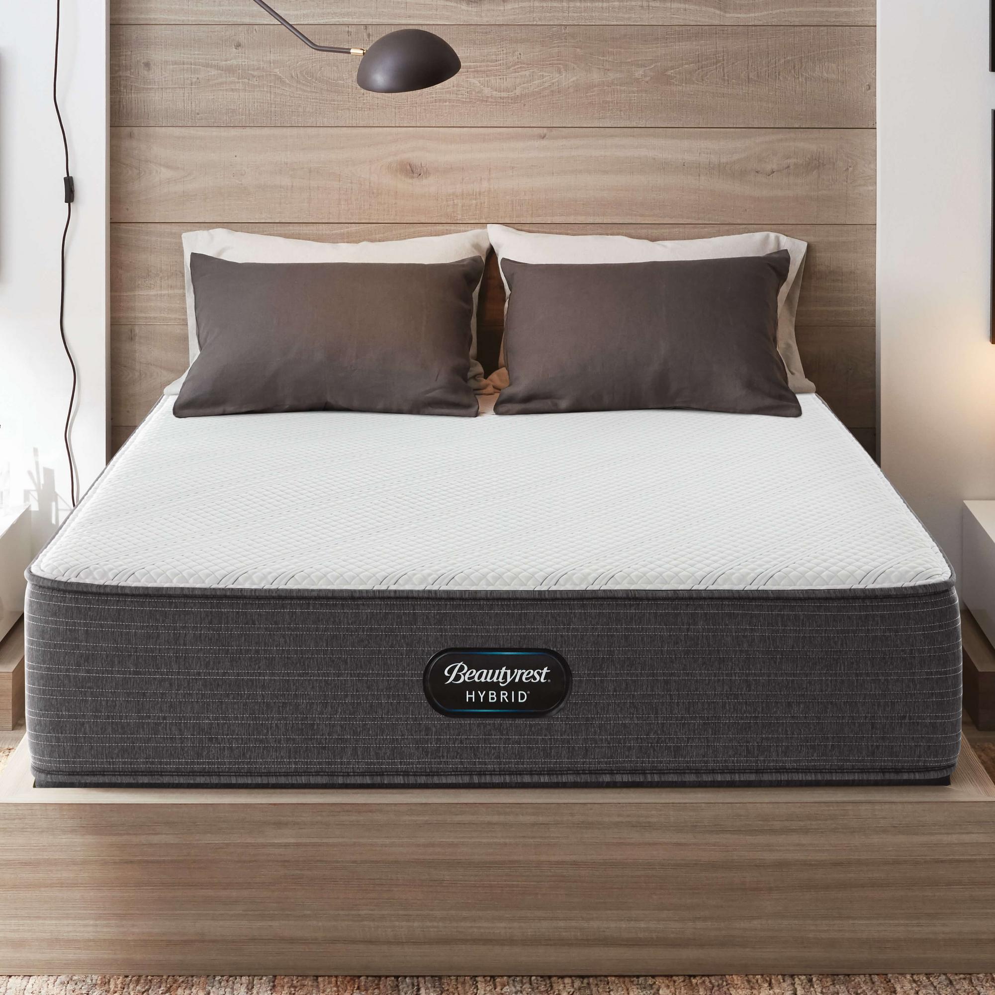 13" Hybrid Tight Top Plush Queen Mattress with Foundation