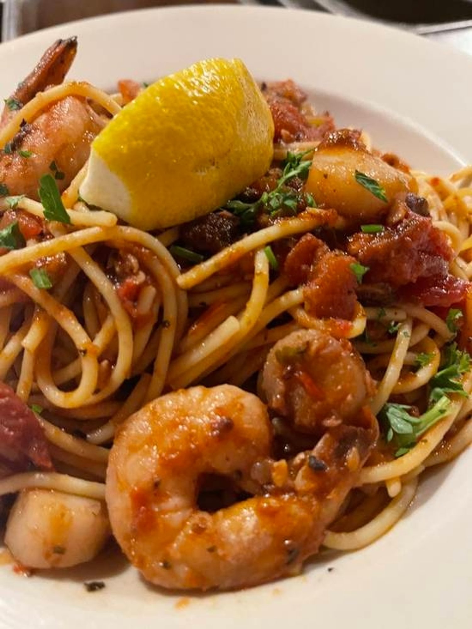 Spicy Seafood Puttanesca