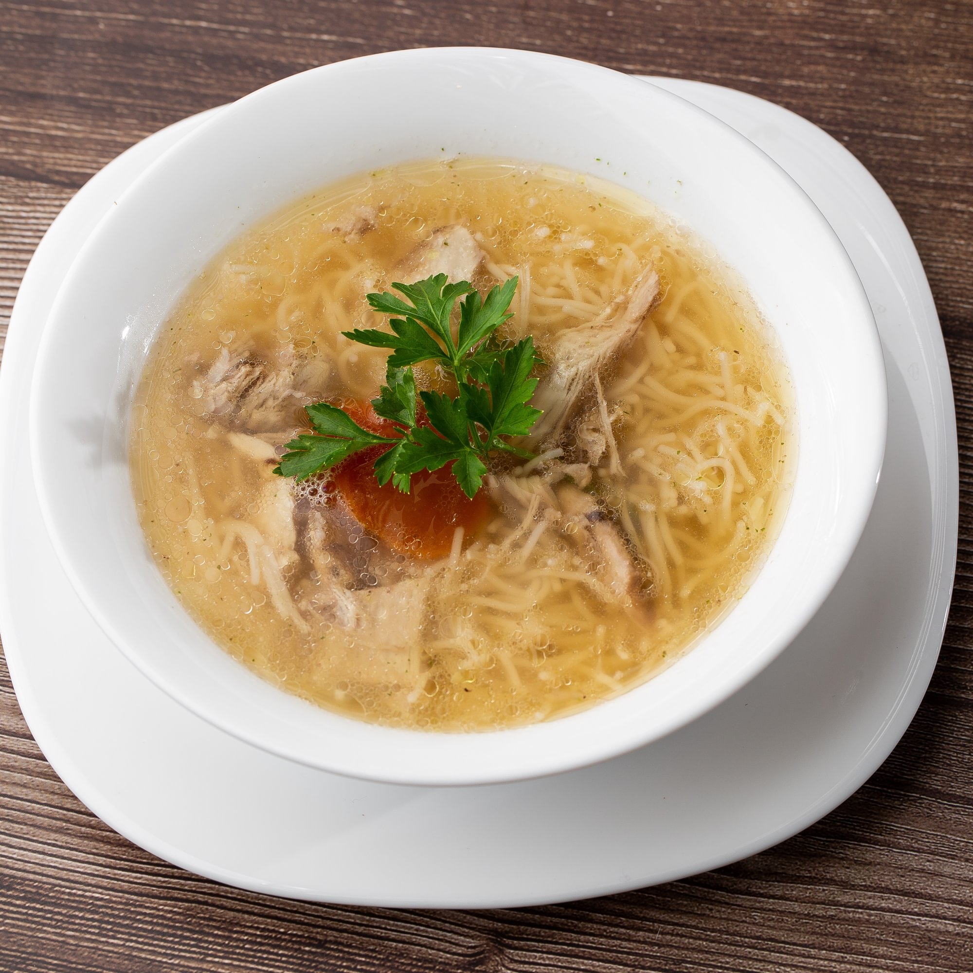 Spicy Shredded Chicken Noodle Soup