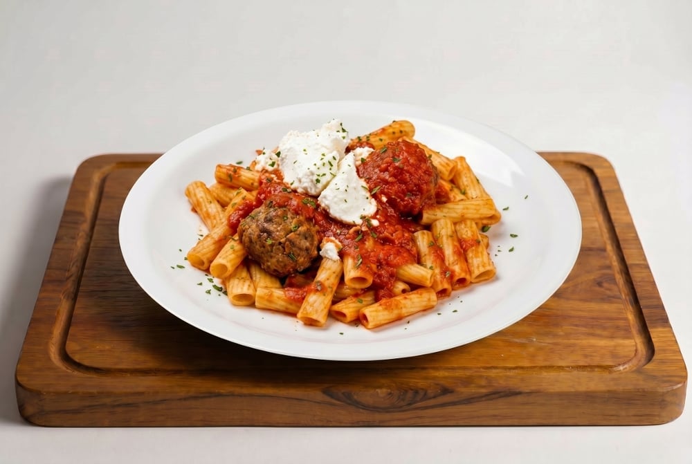 Sunday Gravy Over Rigatoni (Lunch)