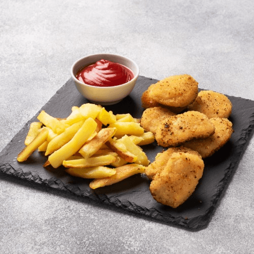 Chicken Nuggets with French Fries