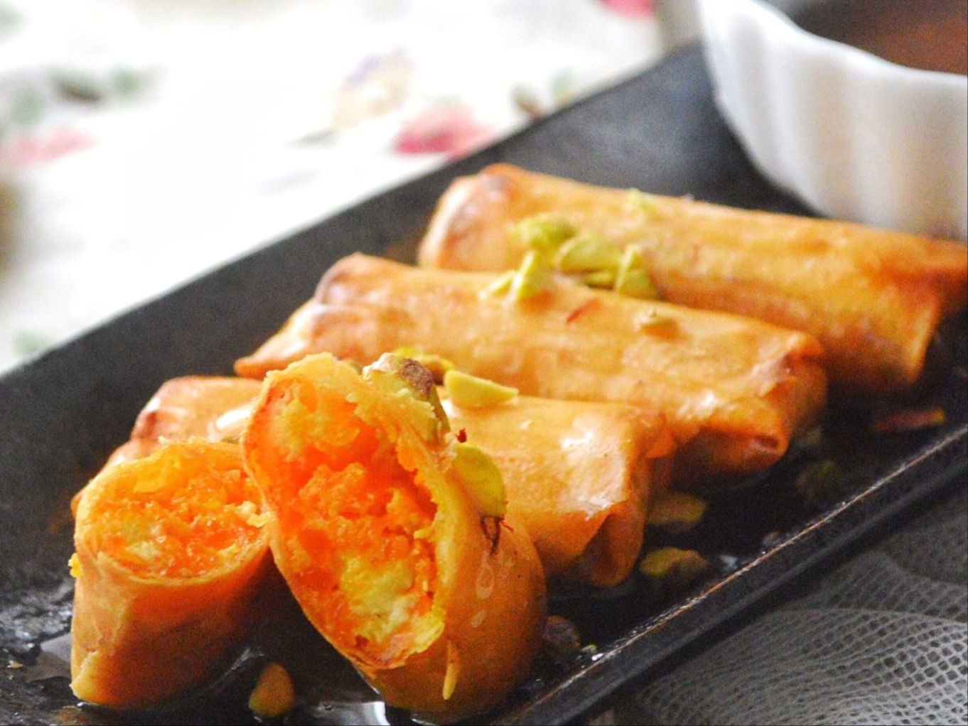 Gajar Halwa Spring Roll