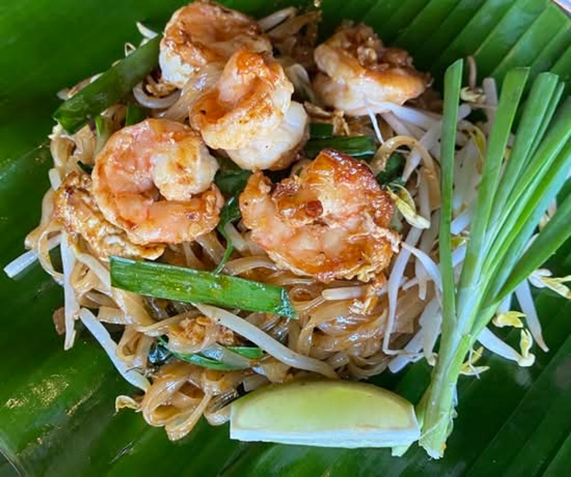 Pad Thai Shrimp and Tao Hu Tod