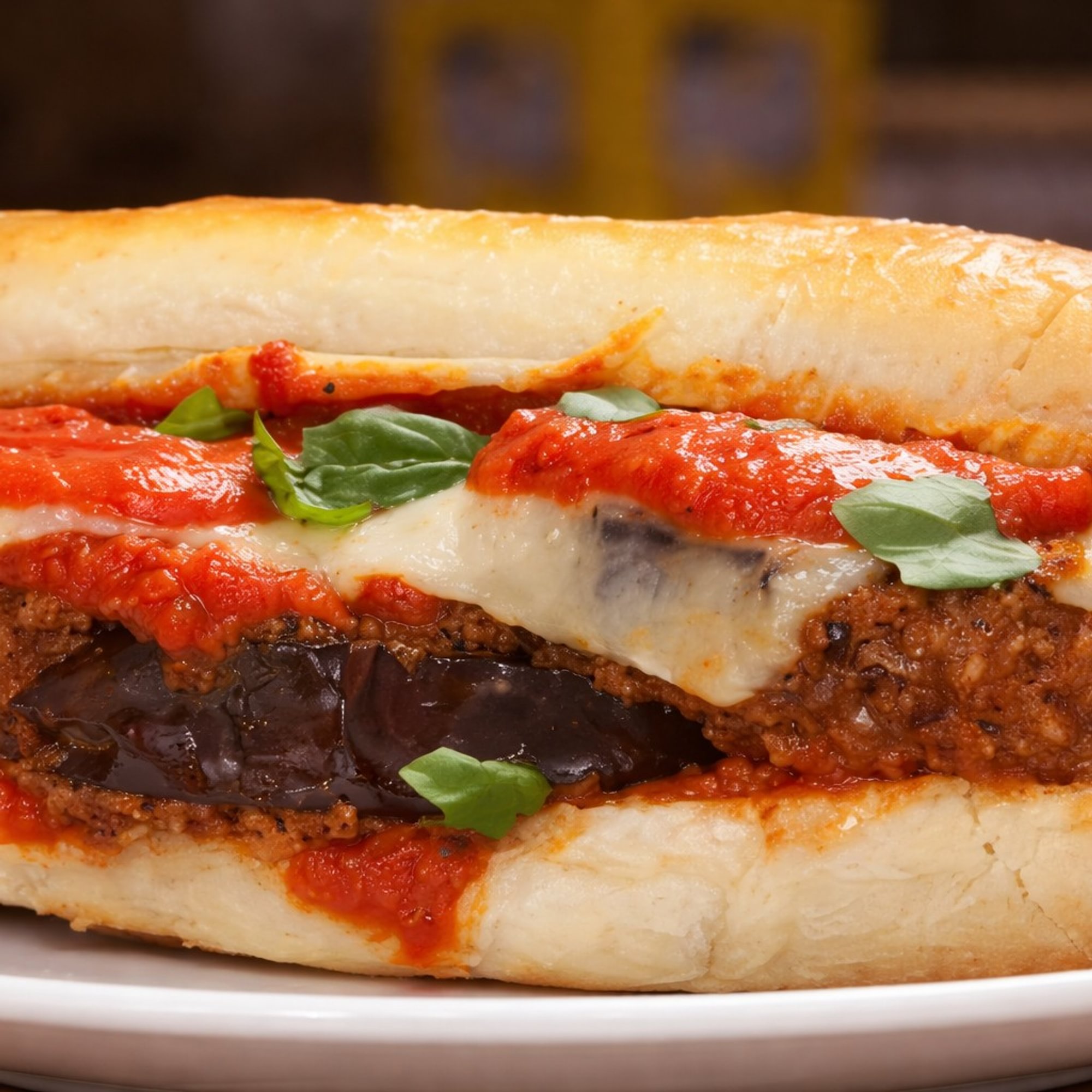 Eggplant Parmigiano Hero