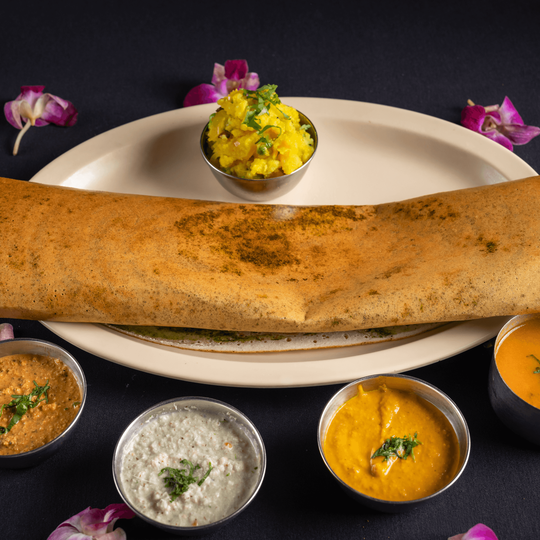 Palak Masala Dosa