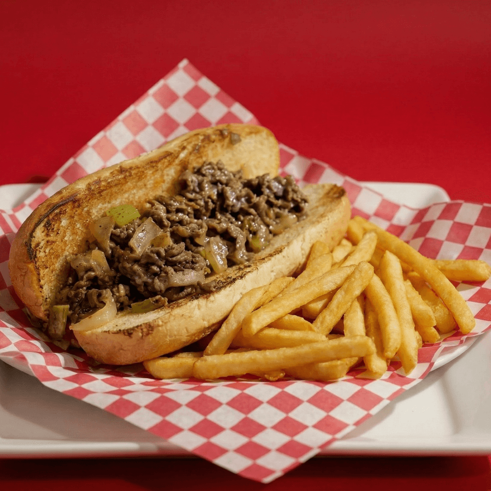 Philly Cheese Steak W/ Half Order French Fries