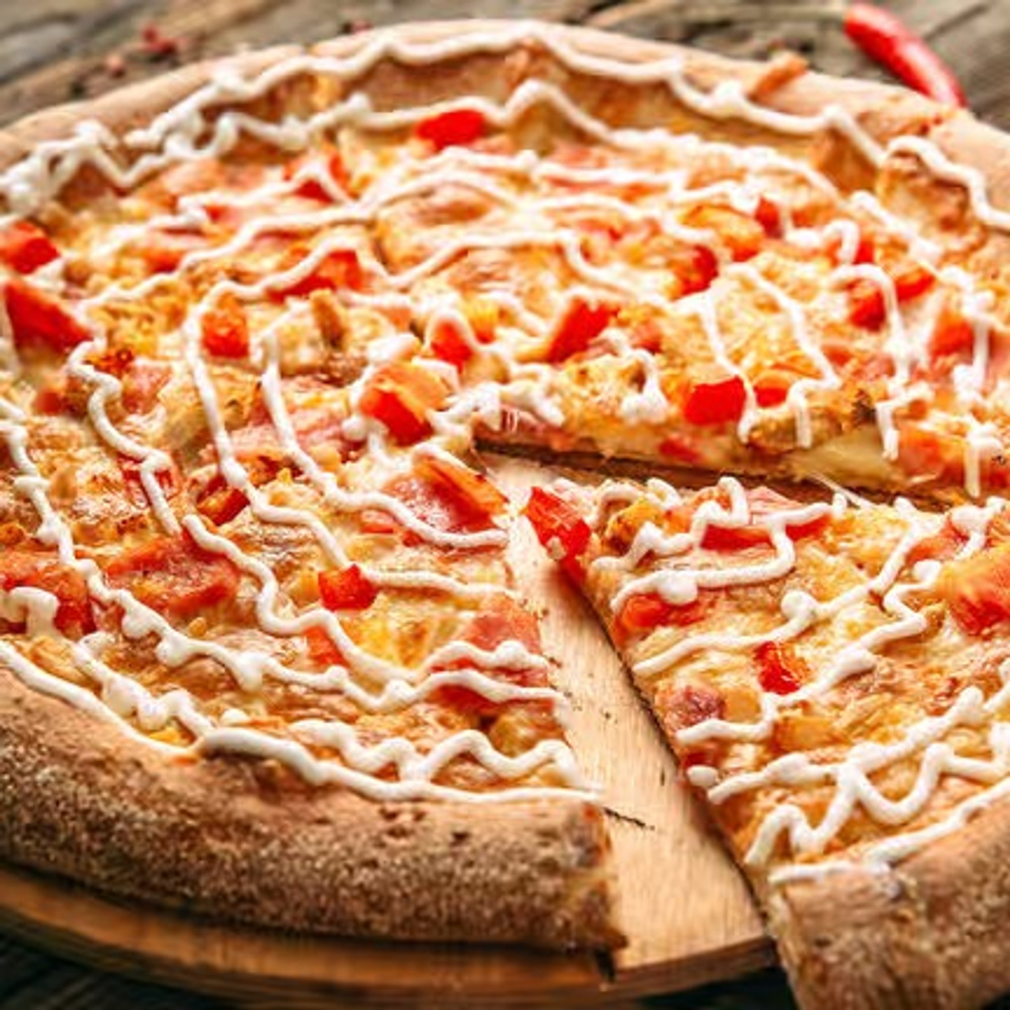 Chicken Bacon Ranch Pizza