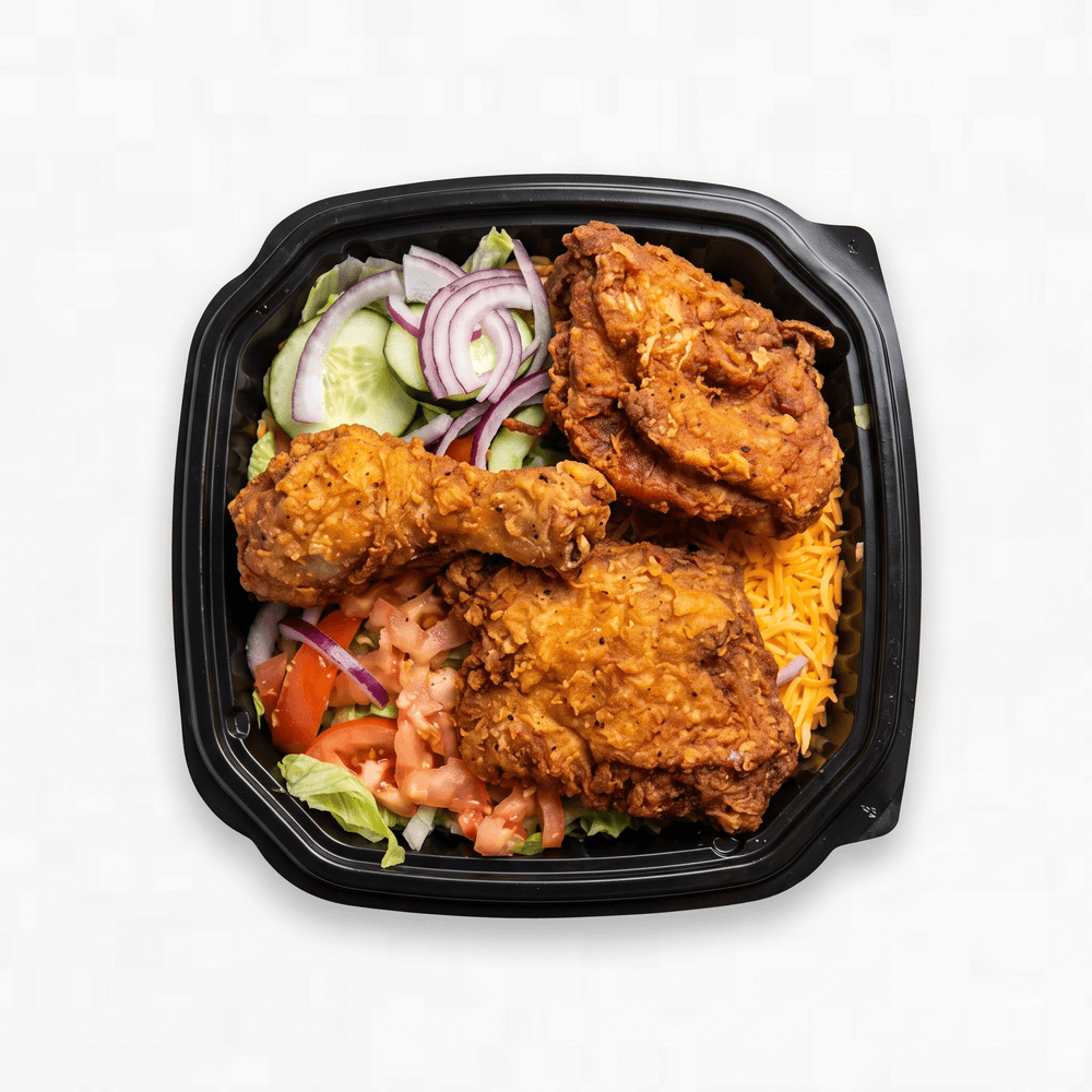 Fish Over Rice Plate