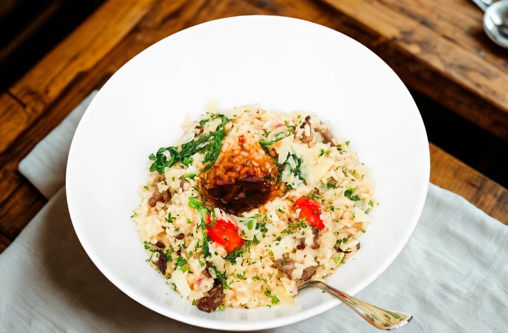 Risotto w/Filet Tips