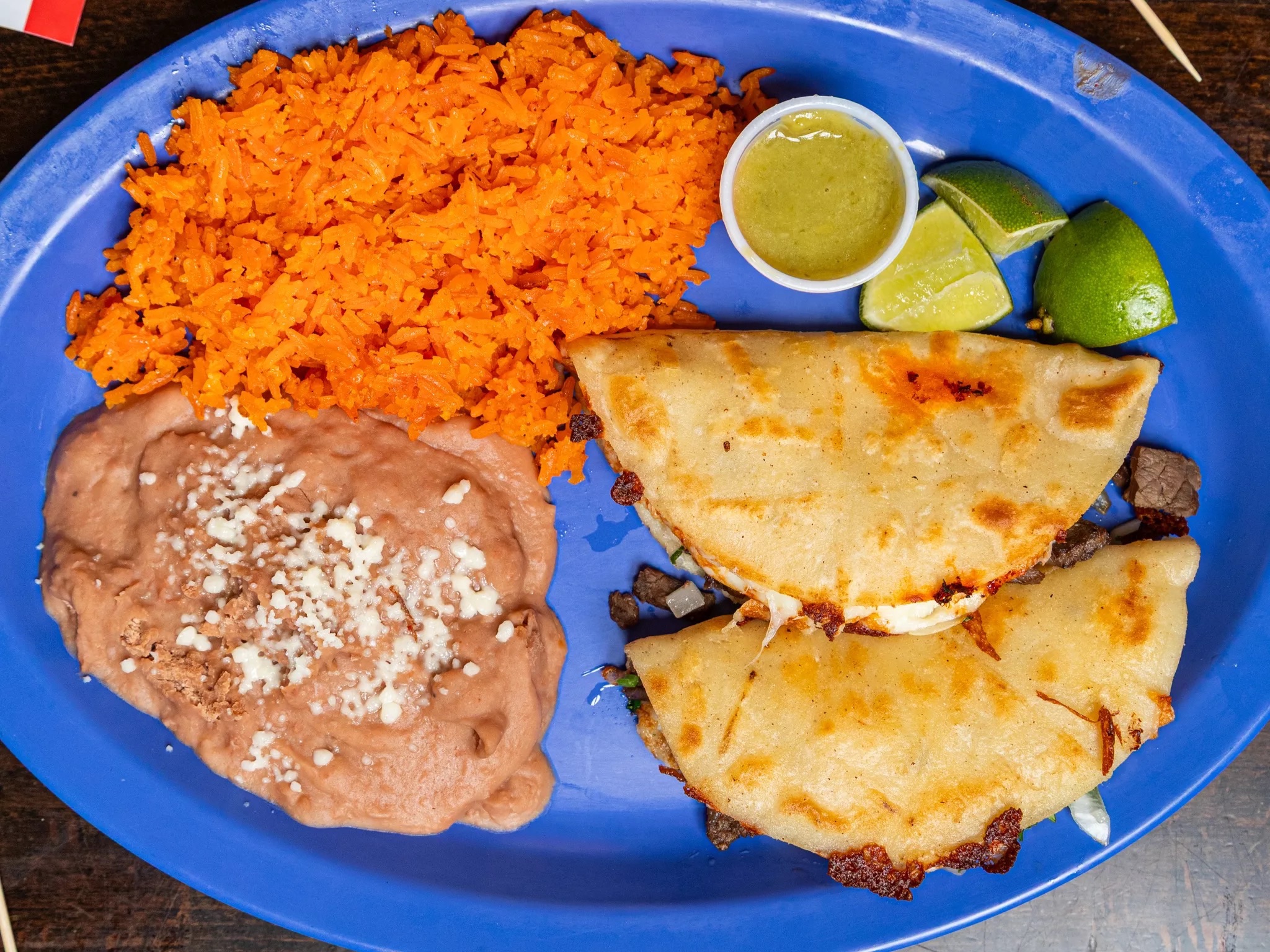 Two Quesa Taco Lunch Special