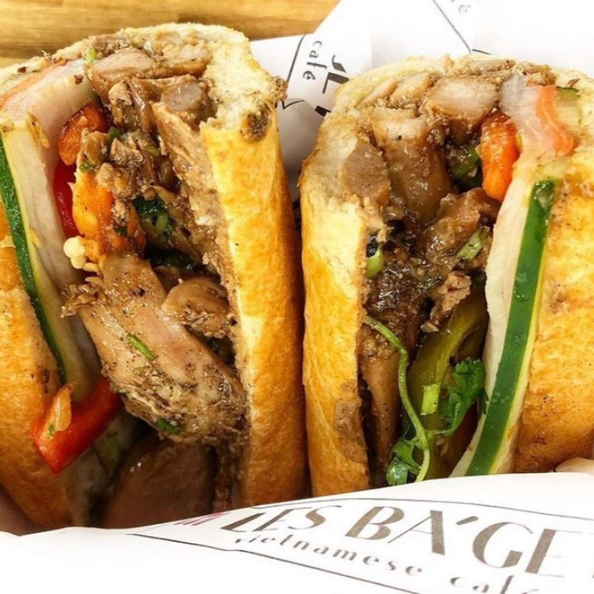 Thai Basil Chicken Baguette