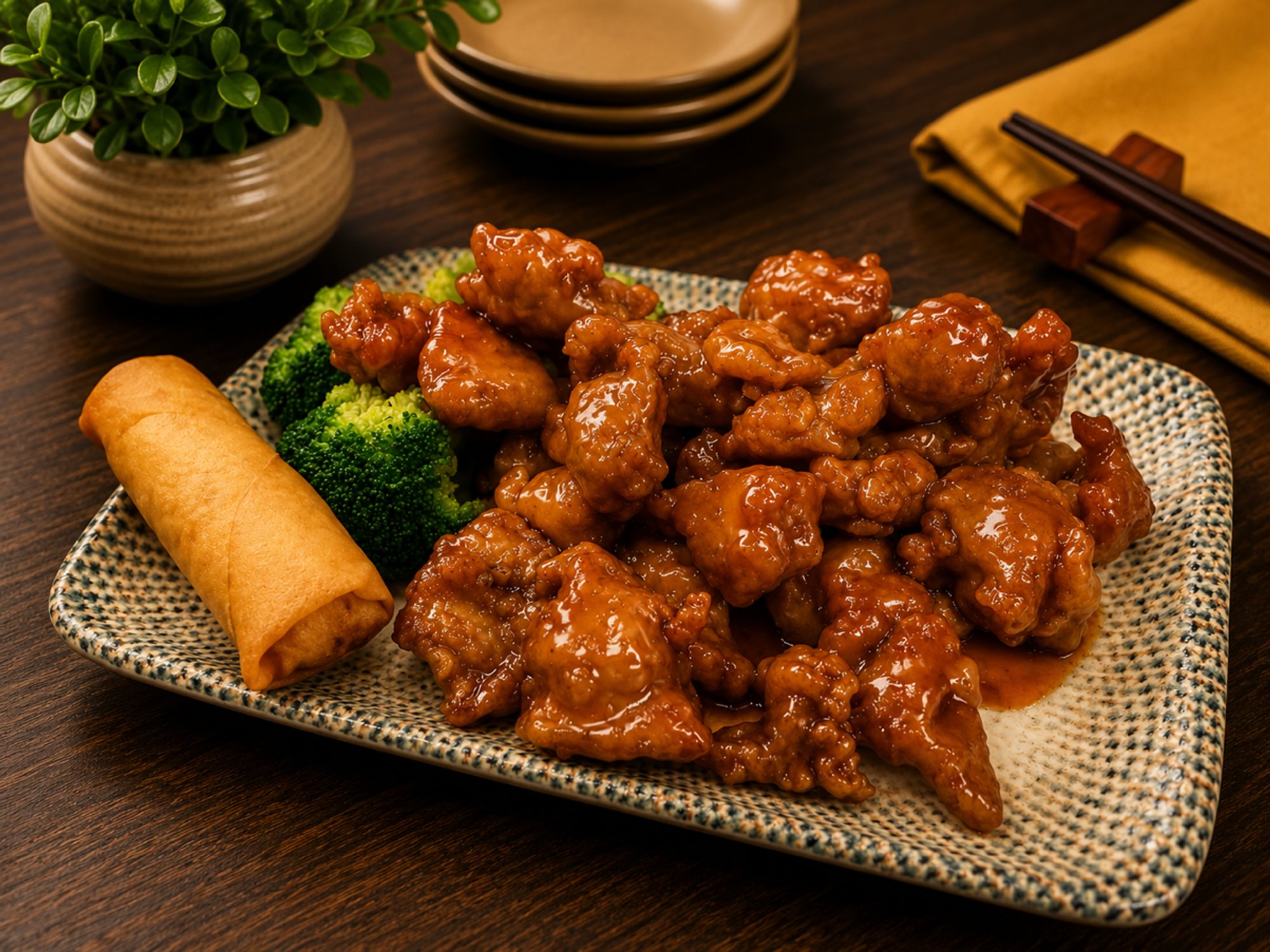 L Orange Chicken 陈皮鸡