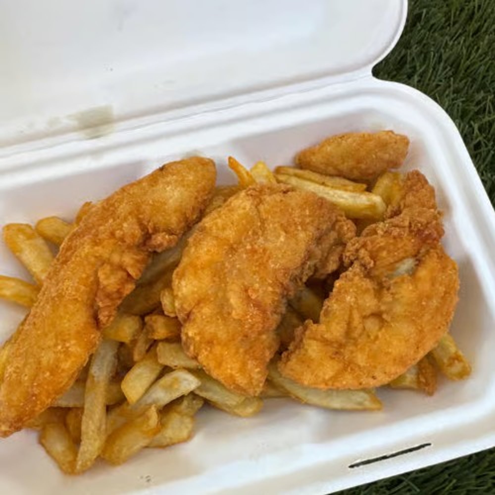Chicken Tenders, Fries and a Drink
