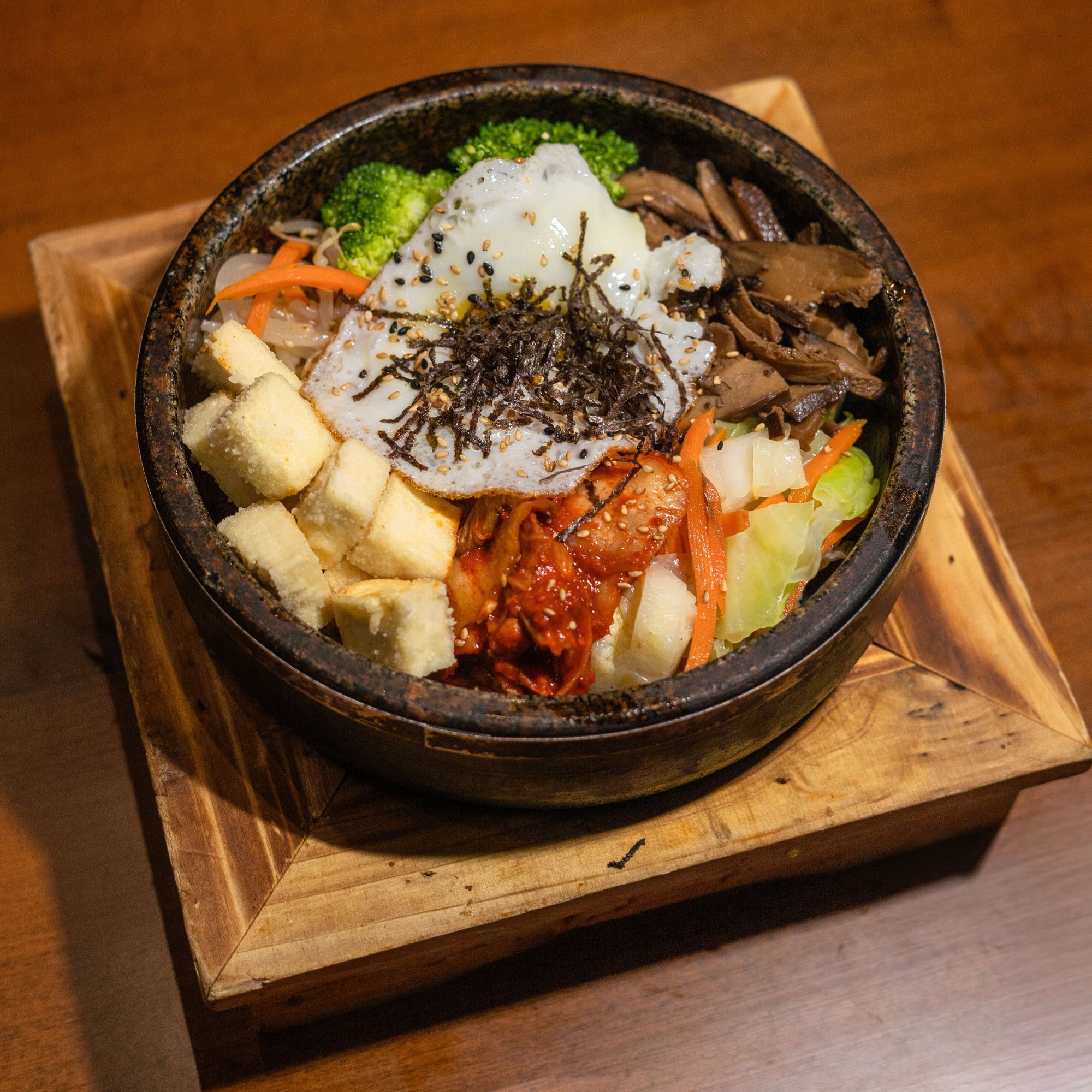 Fried Tofu Bibimbap