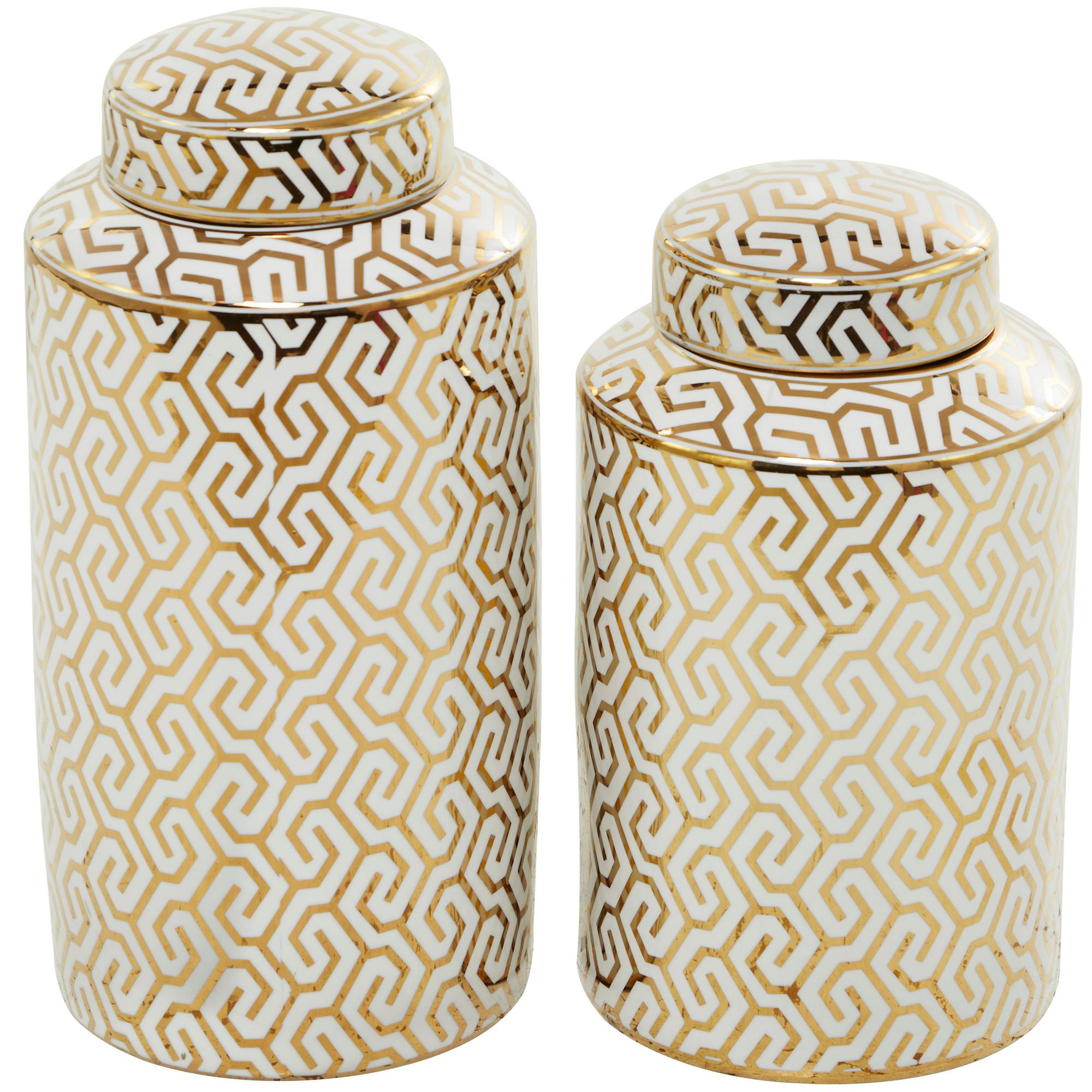 Gold Decorative Jars