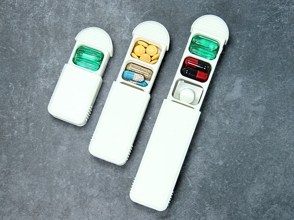 Daily pill organizers