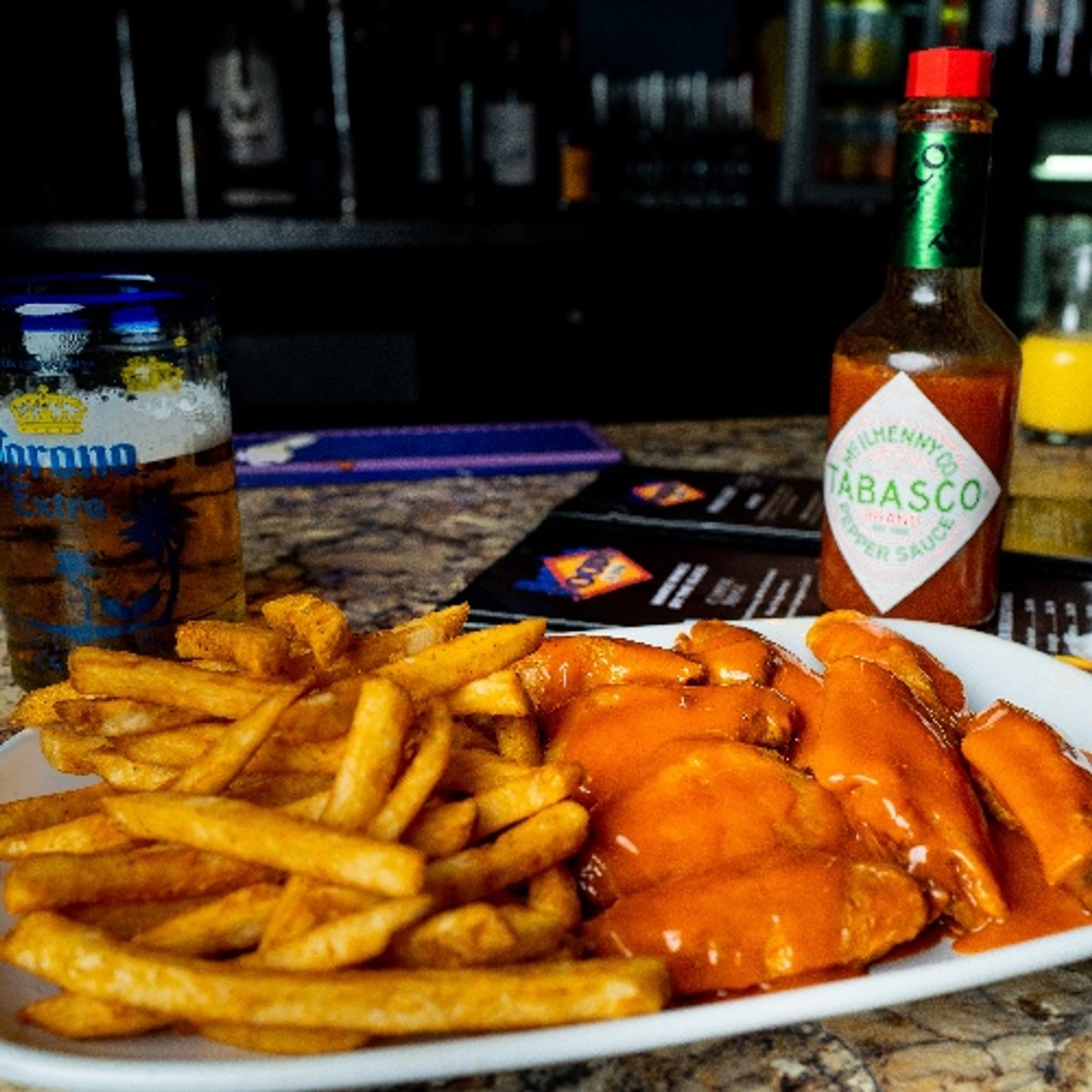 20 Jumbo Wings with Side of Fries
