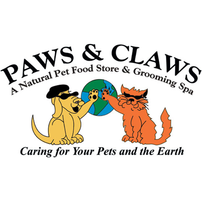 Paws &amp; Claws: A Natural Pet Food Store &amp; Grooming Spa Logo
