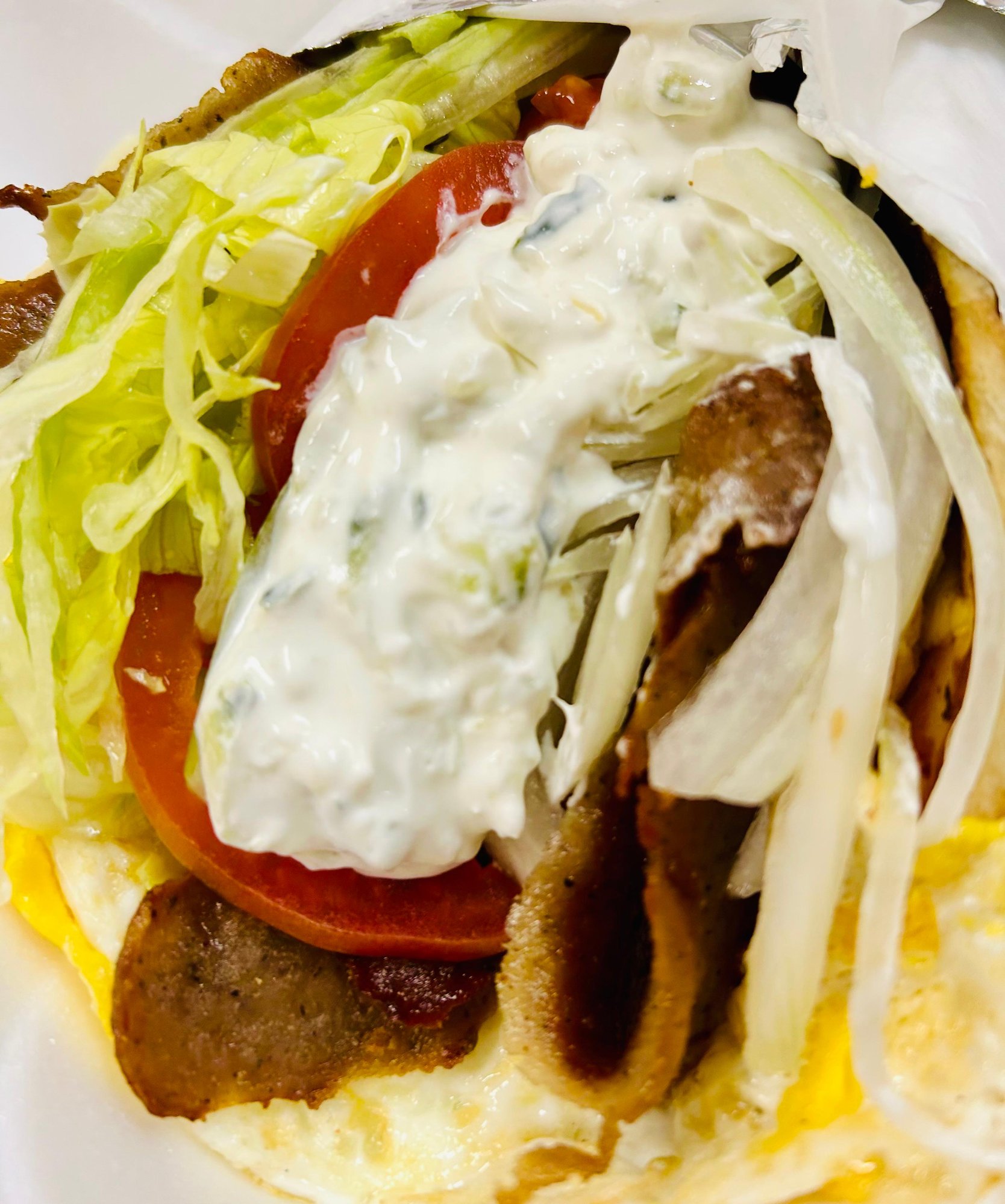 Lamb Breakfast Gyro