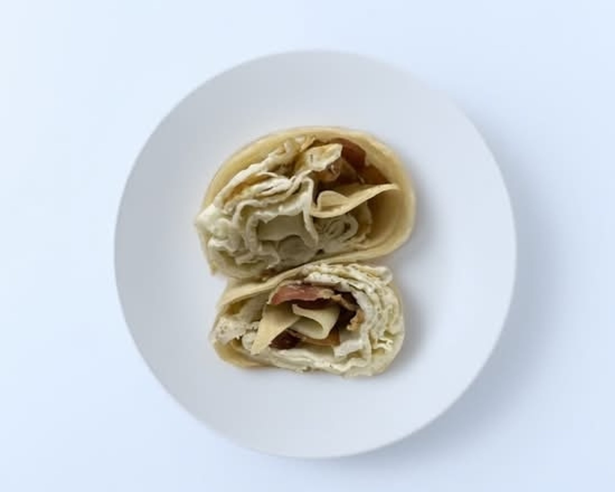 Bacon, Egg Whites and Swiss Wrap